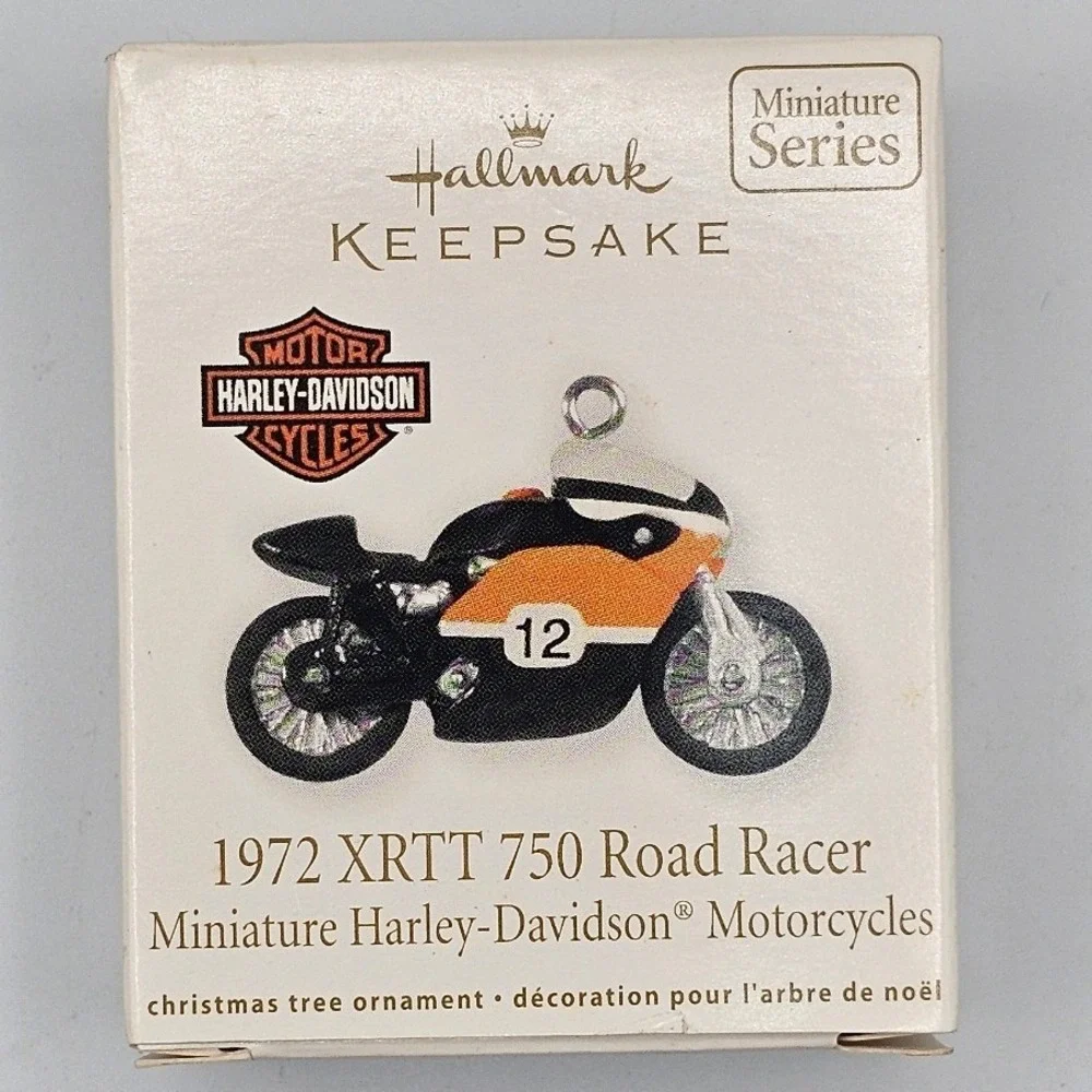 Hallmark Keepsake Miniature Harley Davidson Motorcycle 7 Ornaments V-Rod WLA
